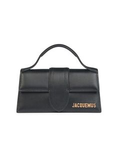 Кожаная сумка с ручкой сверху Le Bambino Jacquemus, черный