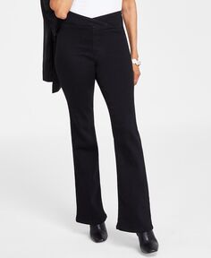 Женские джинсы без застежек с высокой посадкой и асимметричной талией I.N.C. International Concepts