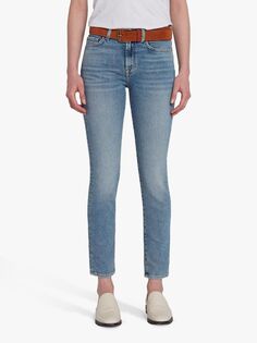 Узкие джинсы 7 For All Mankind Roxanne Luxe Vintage, темно-синий