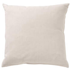 Подушка с чехлом Ikea Sandtrav 45х45, бежево-белый