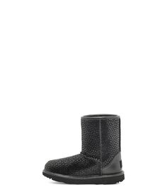 Угги UGG Kids Classic II Gel Hearts (Little Kid/Big Kid), черный