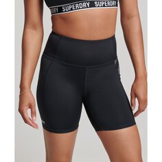 Леггинсы Superdry Core 6 Short, черный