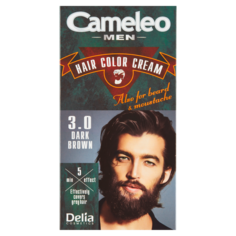 Delia Cameleo Men крем-краска для волос, бороды и усов 3.0 темно-русый, 1 упаковка