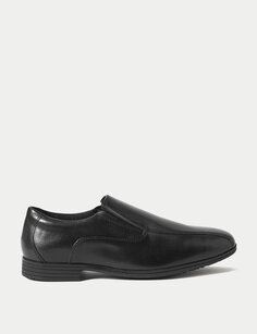 Детские кожаные школьные туфли без шнуровки (13 маленьких — 9 больших) Marks &amp; Spencer, черный