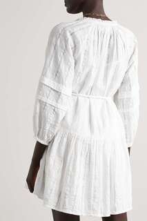 APIECE APART платье мини Laguna из хлопка сирсакер, кремовый