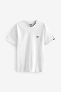 Белая футболка Core для мальчиков с небольшим логотипом Vans, белый