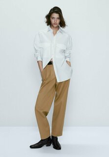 Блуза на пуговицах Massimo Dutti, белый