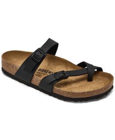 Женские повседневные сандалии Mayari Birko-Flor от Finish Line Birkenstock, черный