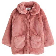 Куртка H&amp;M Collared Teddy Bear, темно-розовый H&M