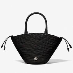 Сумка Michael Kors Audrey Woven Leather Market, черный