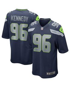 Мужская футболка cortez kennedy college navy seattle seahawks game для пенсионеров Nike, синий