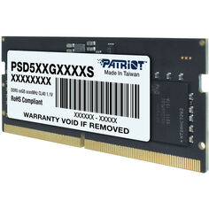 Модуль памяти Patriot Signature Line 8 Гб, 5600 МГц, DDR5, PSD58G560041S, черный Патриот