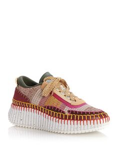 Женские низкие кроссовки Nama Woven Platform Chloe