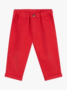 Хлопковые брюки Trotters Baby Orly, красные