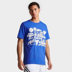 Мужская футболка с графическим логотипом Jordan, синий