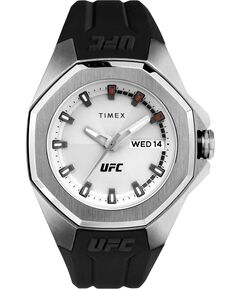 Мужские часы UFC Quartz Pro, черные силиконовые, 44 мм Timex
