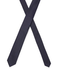 Мужской шелковый галстук ручной работы с микро-узором Hugo Boss