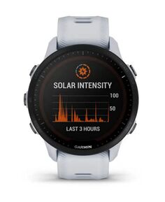 Часы Forerunner 955 Solar White Fiber унисекс с ремешком из армированного полимера, 35 мм Garmin