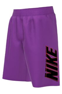 Шорты для плавания Volley с мультяшным логотипом размер 7 дюймов Nike, фиолетовый