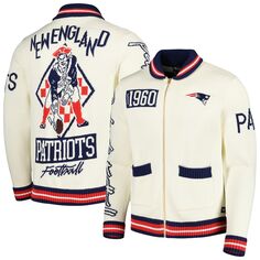 Свитер The Wild Collective New England Patriots, кремовый