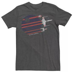 Мужская футболка с рисунком A, X, Y-Wing Death Star Flyby Star Wars