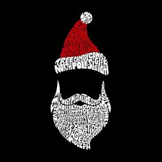 Санта-Клаус — мужская бейсбольная футболка с надписью реглан LA Pop Art