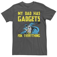 Мужская футболка Batman Gadgets Of Bat Dad с надписью «Отец комиксов» DC Comics