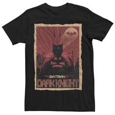 Мужская футболка с плакатом «Бэтмен Темный рыцарь» DC Comics