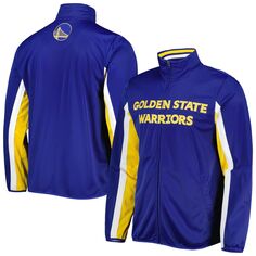 Мужская спортивная куртка Carl Banks Royal Golden State Warriors Contender Wordmark с молнией во всю длину G-III