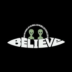 Believe UFO - Мужская толстовка с капюшоном Word Art LA Pop Art, серый