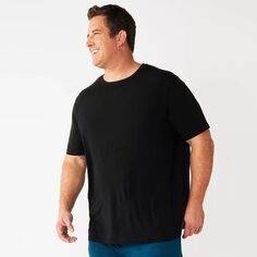 Очень мягкая футболка с вырезом и надписью Big &amp; Tall Sonoma Goods For Life, черный