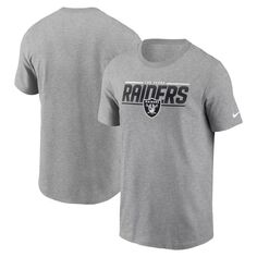 Мужская серая футболка с принтом Las Vegas Raiders Muscle Nike
