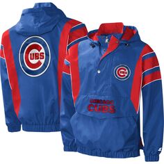 Мужская куртка с капюшоном и молнией до половины Royal Chicago Cubs Impact Starter