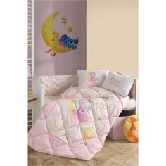 Комплект постельного белья Clasy Cotton Ranforce Детский спальный комплект Лунно-розовый