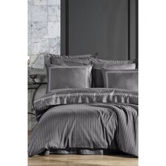 Комплект постельного белья из кружевного хлопкового атласа с вышивкой - Nuans Dantela