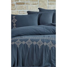 Комплект постельного белья из двойного муслина с кружевной хлопковой вышивкой - Ethica Dantela
