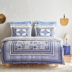 Karaca Home Alfama Комплект постельного белья из 100% хлопка, двойной синий