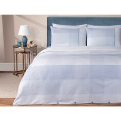 Комплект постельного белья из крепа с принтом Madame Coco Faron Super King Size — синий