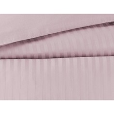 Комплект постельного белья из атласа в полоску для всей семьи Madame Coco Elicia - Светло-фиолетовый