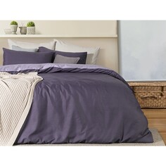 Комплект постельного белья с принтом Madame Coco Cher King Size - фиолетовый