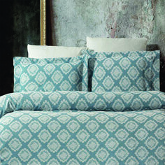Комплект постельного белья Maxstyle Damask Lyocell Blue