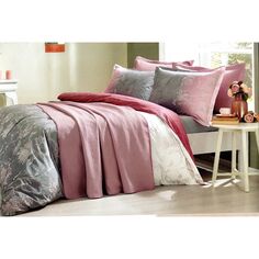 Комплект постельного белья Ozdilek Ditsy Фиолетовый комплект покрывала и пододеяльника для двуспальной кровати Özdilek