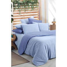 Sarev Montes Синий Комплект постельного белья из 100% хлопка необычного поплина
