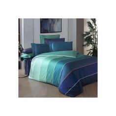 Двойной атласный Комплект постельного белья Sarev Benjamin - синий