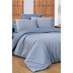 Sarev New Fancy Stripe Blue Комплект постельного белья из 100% хлопка в полоску
