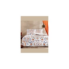 Комплект постельного белья Tac из хлопка и атласа, двойная плитка «Виола» Taç