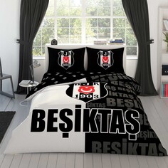 Лицензированный Tac Бешикташ Комплект постельного белья с частичным логотипом Taç