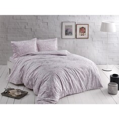 Двойной атласный Комплект постельного белья Tac - Castillo Lilac Taç