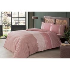 Комплект постельного белья Tac Ranforce — Marlie Pink Taç
