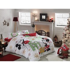 Новогодний Комплект постельного белья Tac Disney «Минни и Микки» Taç